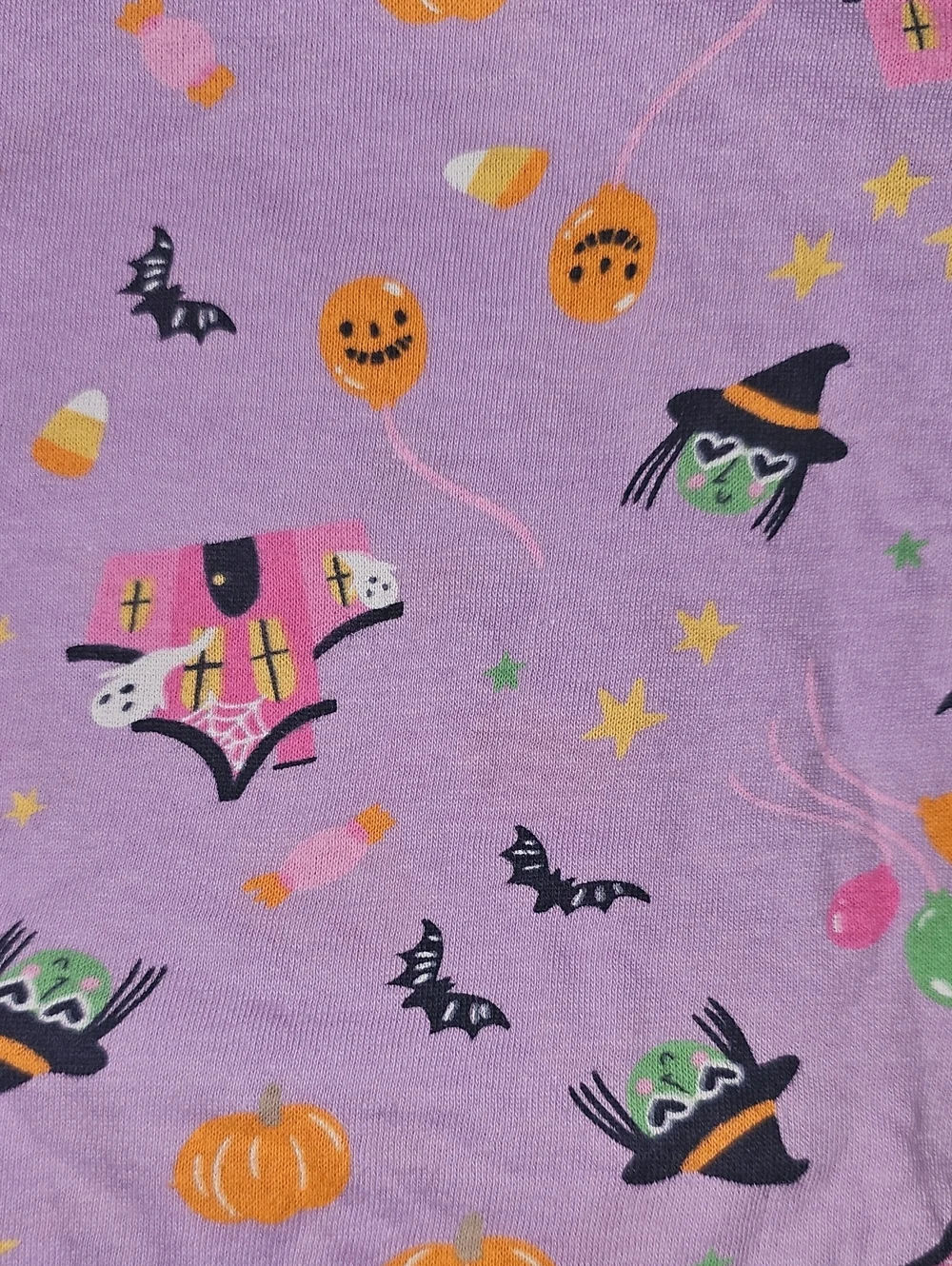 Old Navy Printed Softest Short-Sleeve T-Shirt Girl Medium 8 Halloween Themed New